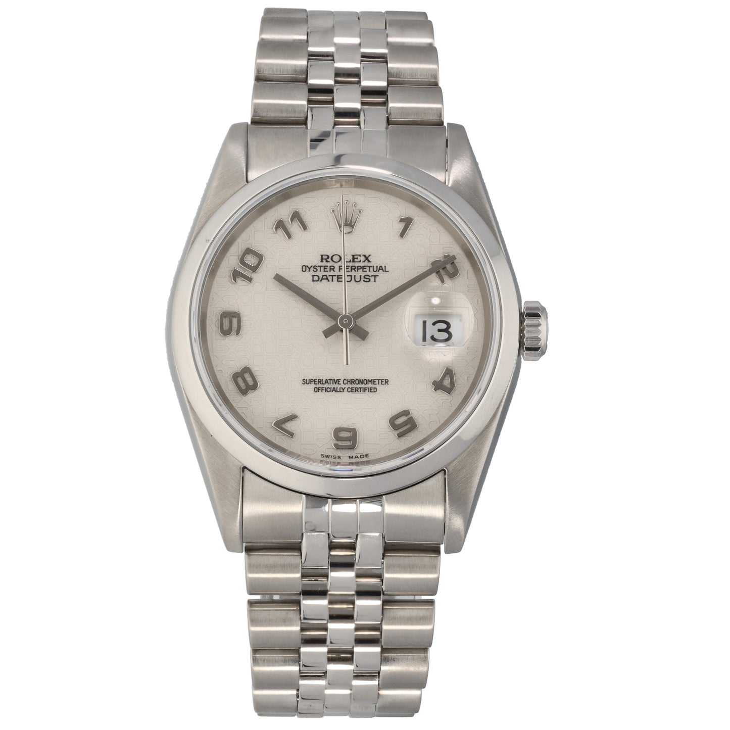 Rolex Datejust 16200 36mm Stainless Steel Watch