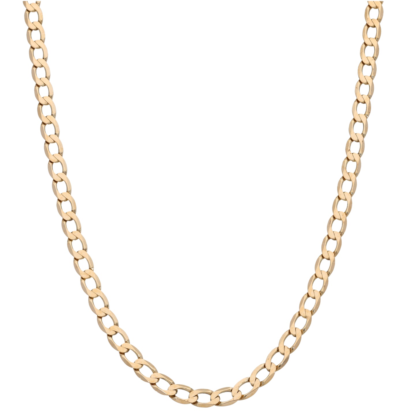 9ct Gold Curb Chain 20"