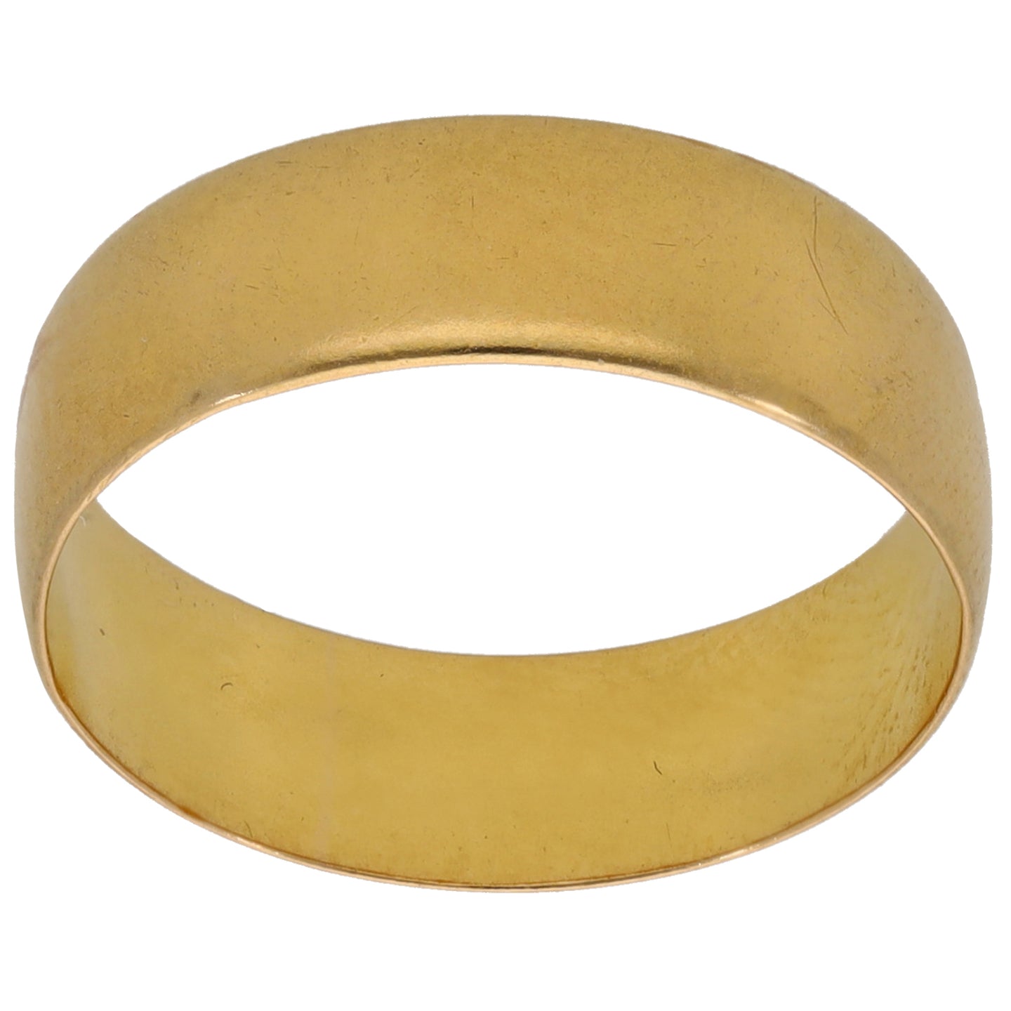 22ct Gold Plain Wedding Ring Size N