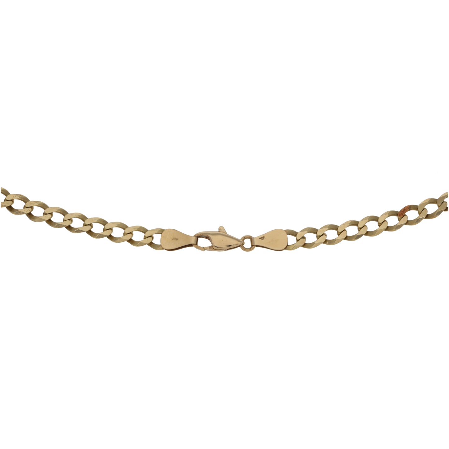 9ct Gold Curb Chain 18"