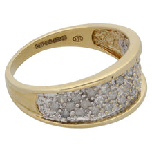 Load image into Gallery viewer, 9ct Gold 0.50ct Diamond Dress/Cocktail Ring Size Q
