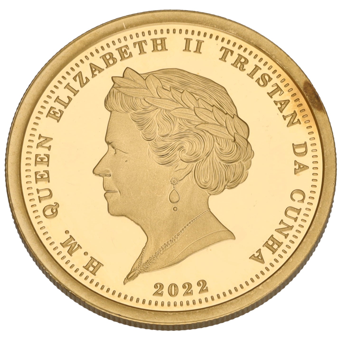 22ct Gold Queen Elizabeth II One Laurel Coin 2022