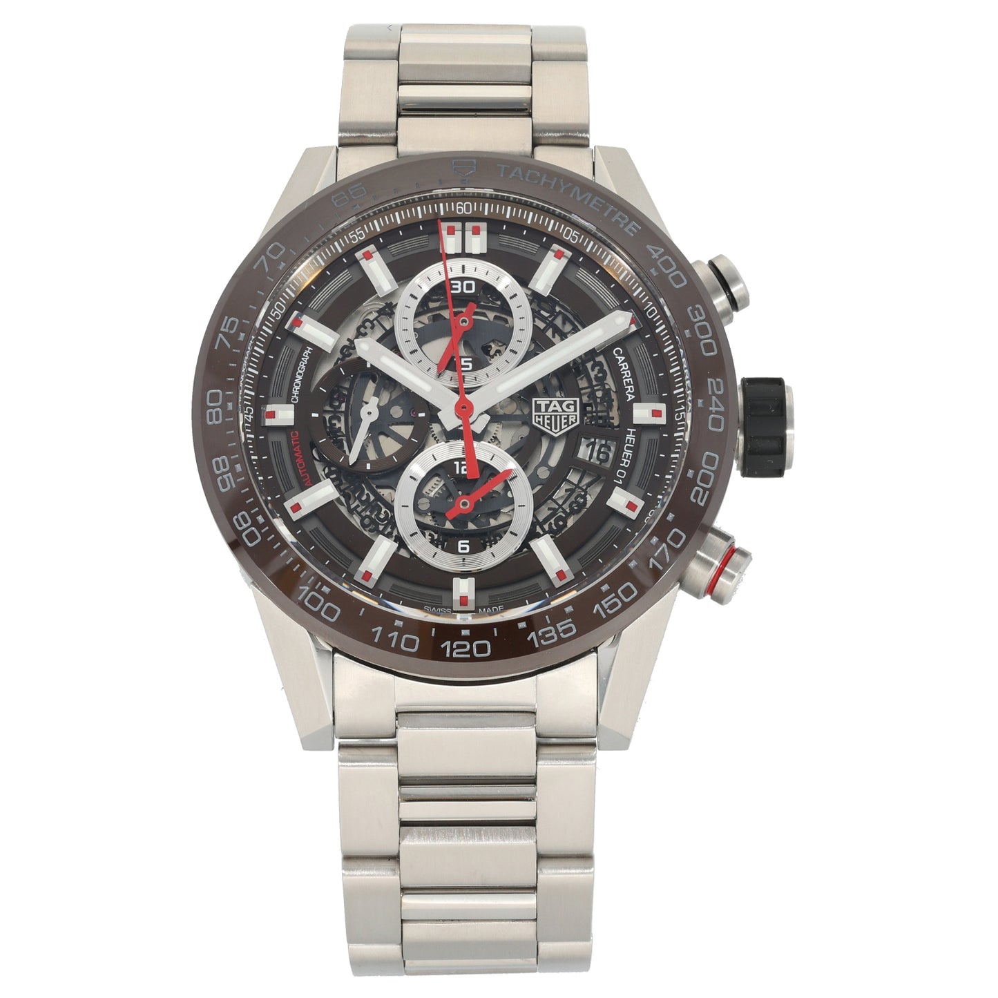 Tag Heuer Carrera CAR201U-0 44mm Stainless Steel Watch