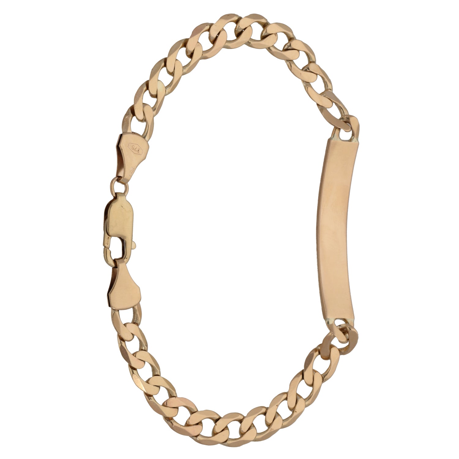 9ct Gold ID Bracelet H&T