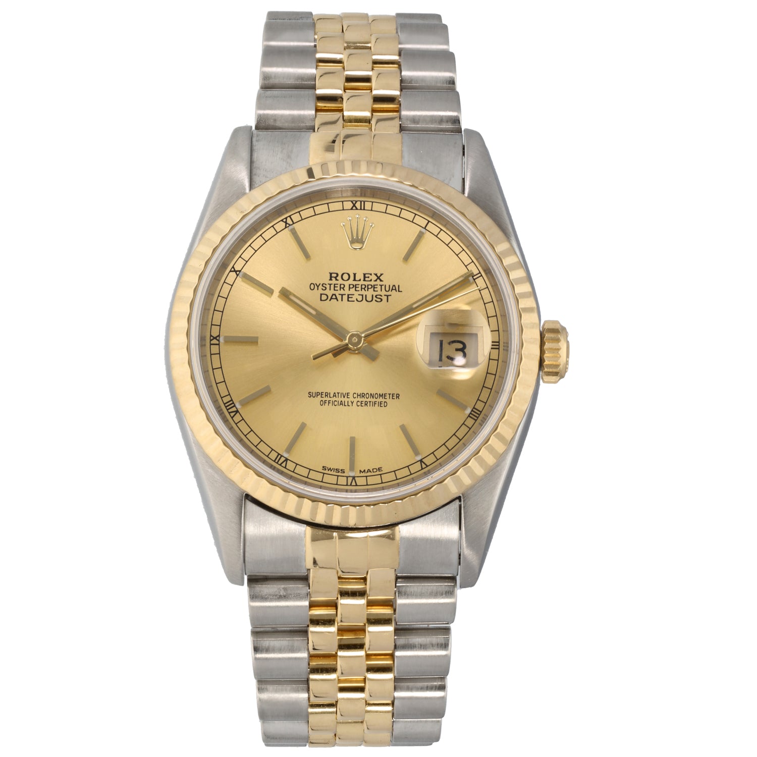 Rolex Datejust 16233 36mm Bi-Colour Watch – H&T