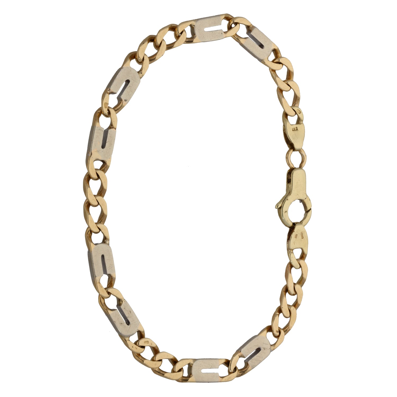 9ct Bi-Colour Gold Alternative Bracelet – H&T