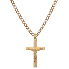 Load image into Gallery viewer, 9ct Gold Crucifix Pendant With Chain
