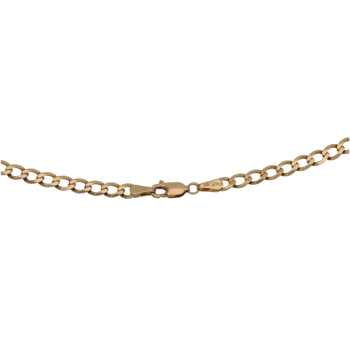 9ct Gold Curb Chain 18"