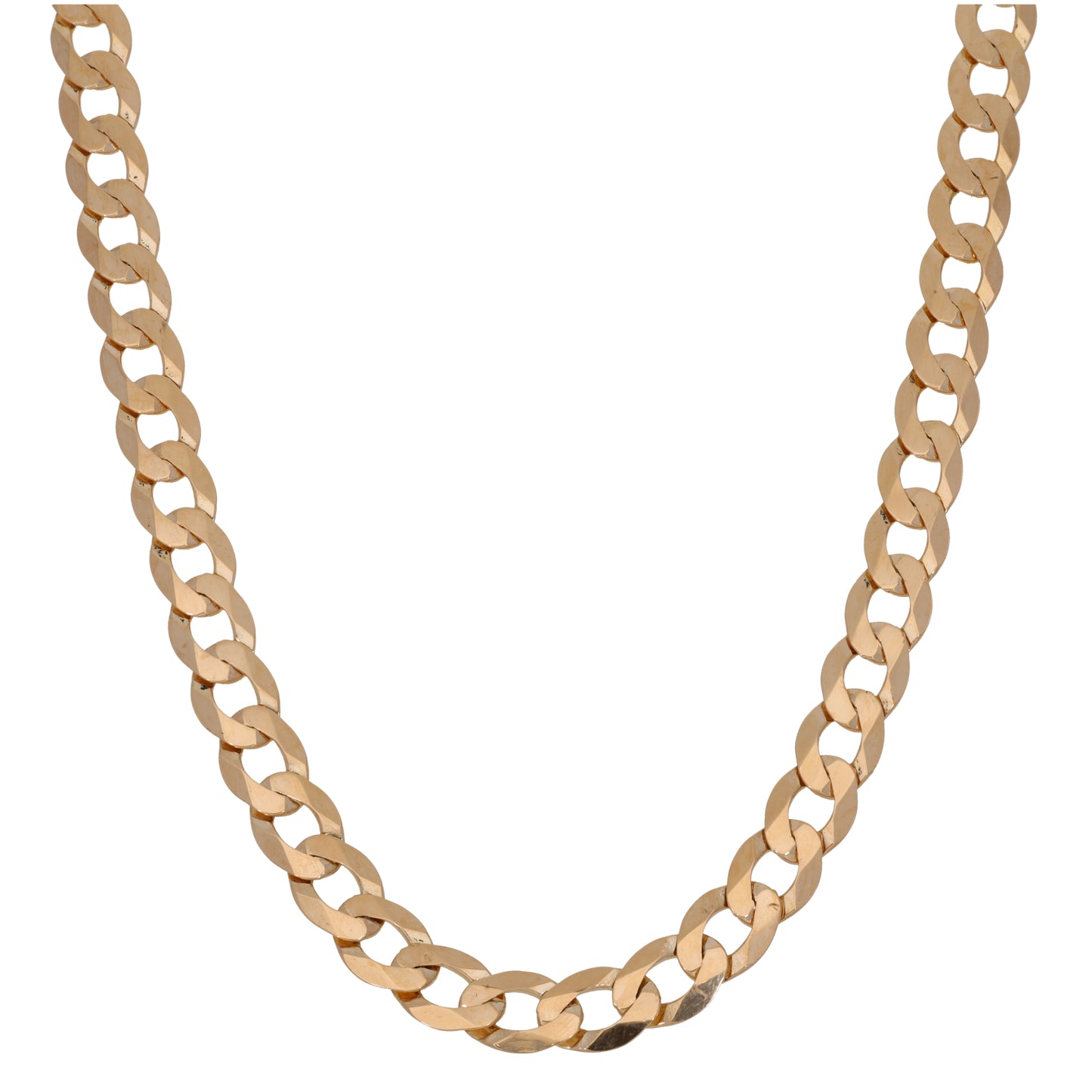 9ct Gold Curb Chain 18"