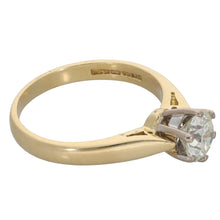 Load image into Gallery viewer, 18ct Gold 0.75ct Diamond Solitaire Ring Size K
