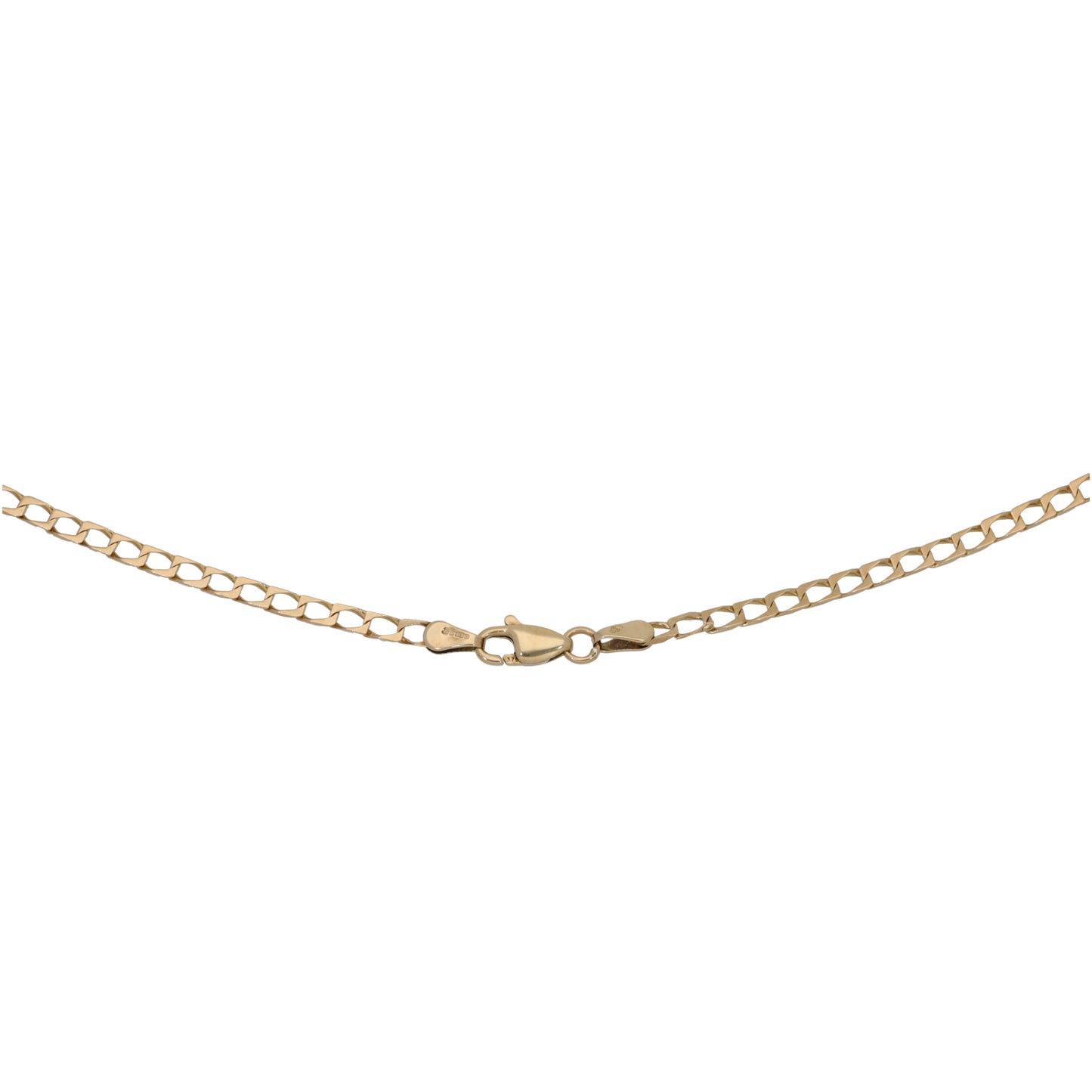 9ct Gold Curb Chain 16"