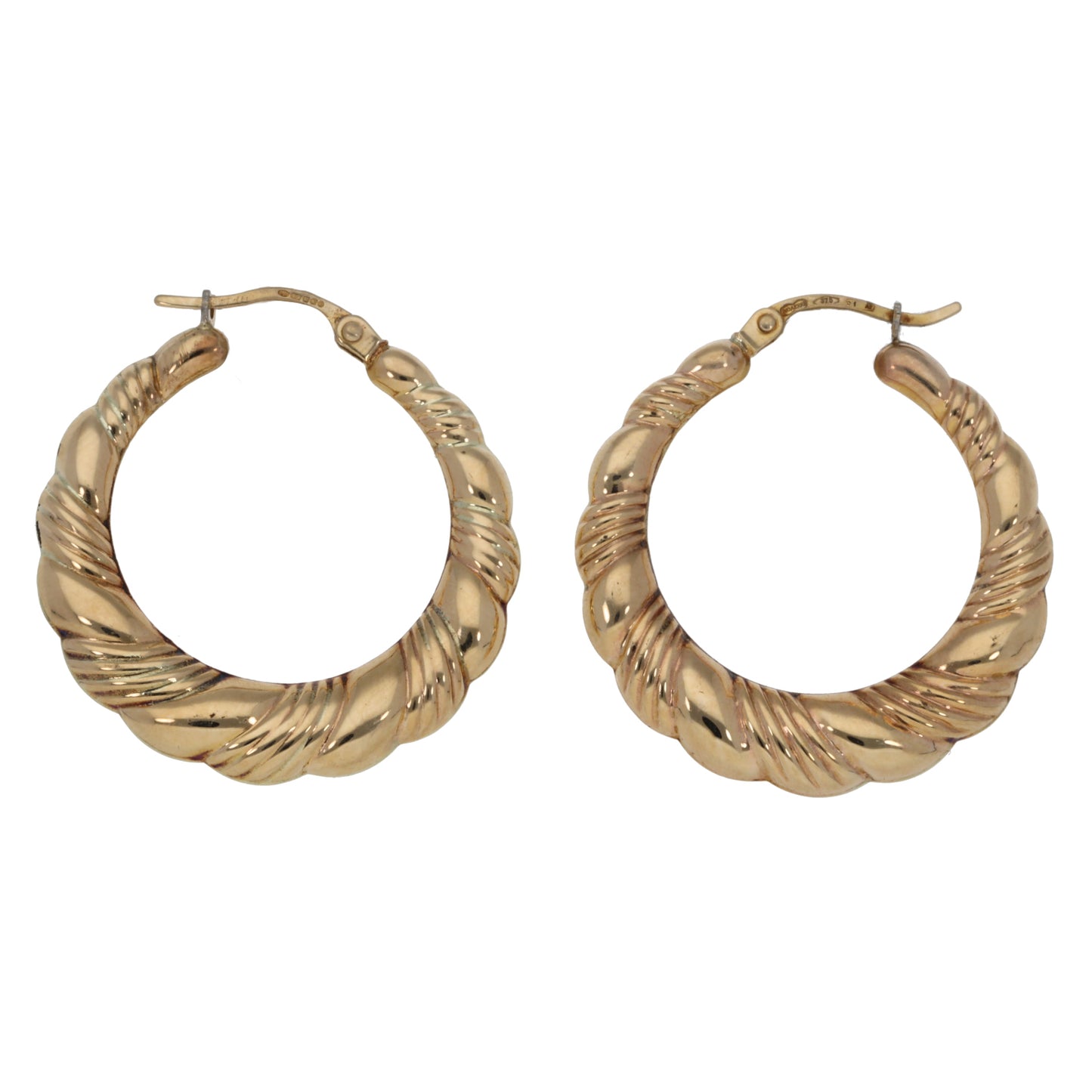 9ct Gold Creole Earrings