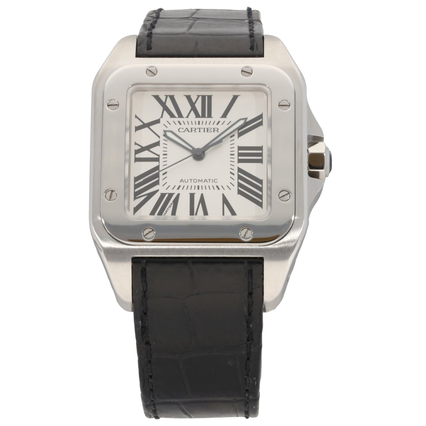 Cartier Santos 100 W20073X8 38mm Stainless Steel Watch H T