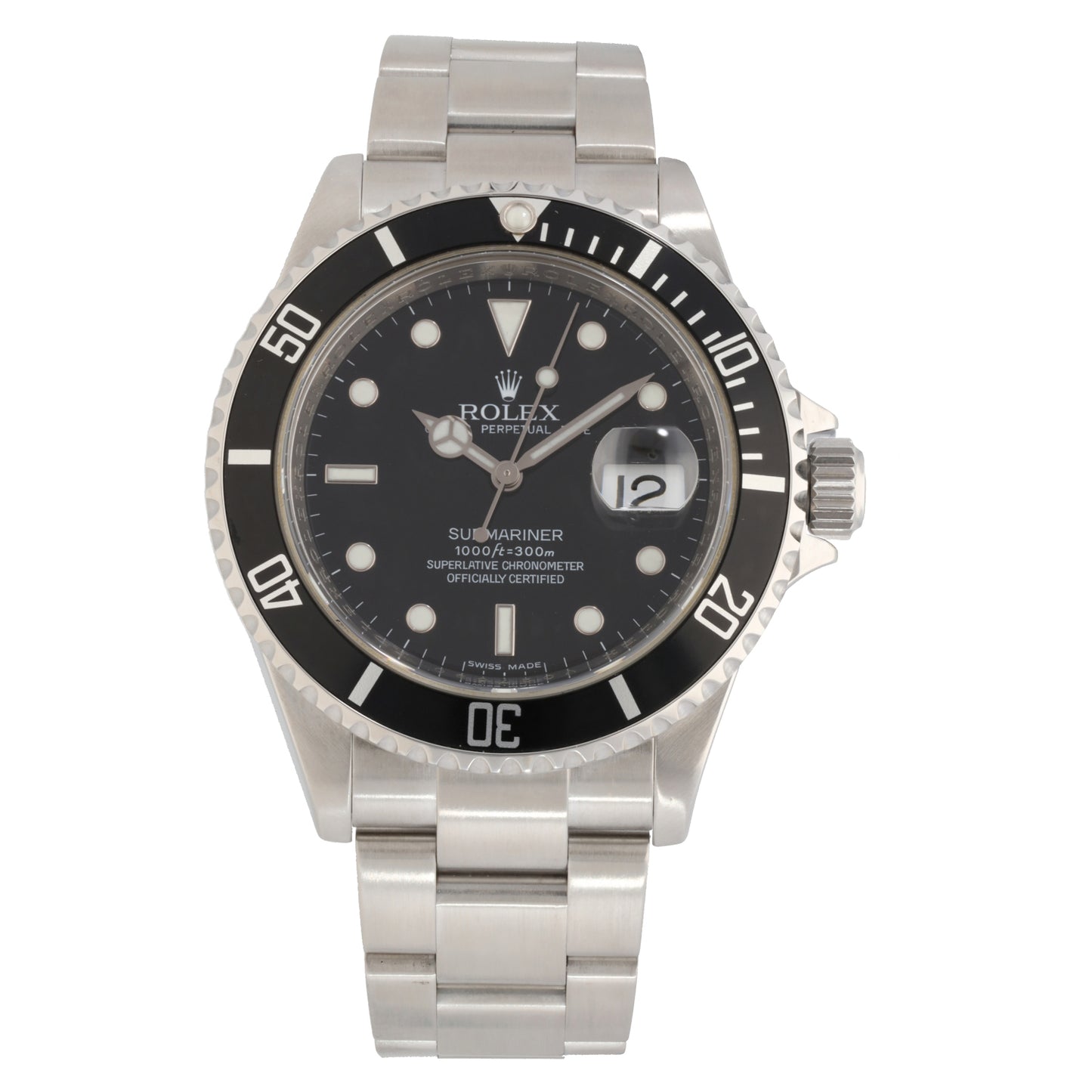 Rolex Submariner 16610 40mm Stainless Steel Watch