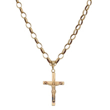 Load image into Gallery viewer, 9ct Gold Crucifix Pendant With Chain
