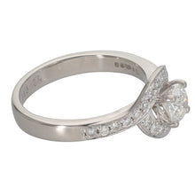 Load image into Gallery viewer, Platinum 0.76ct Diamond Dress/Cocktail Ring Size M
