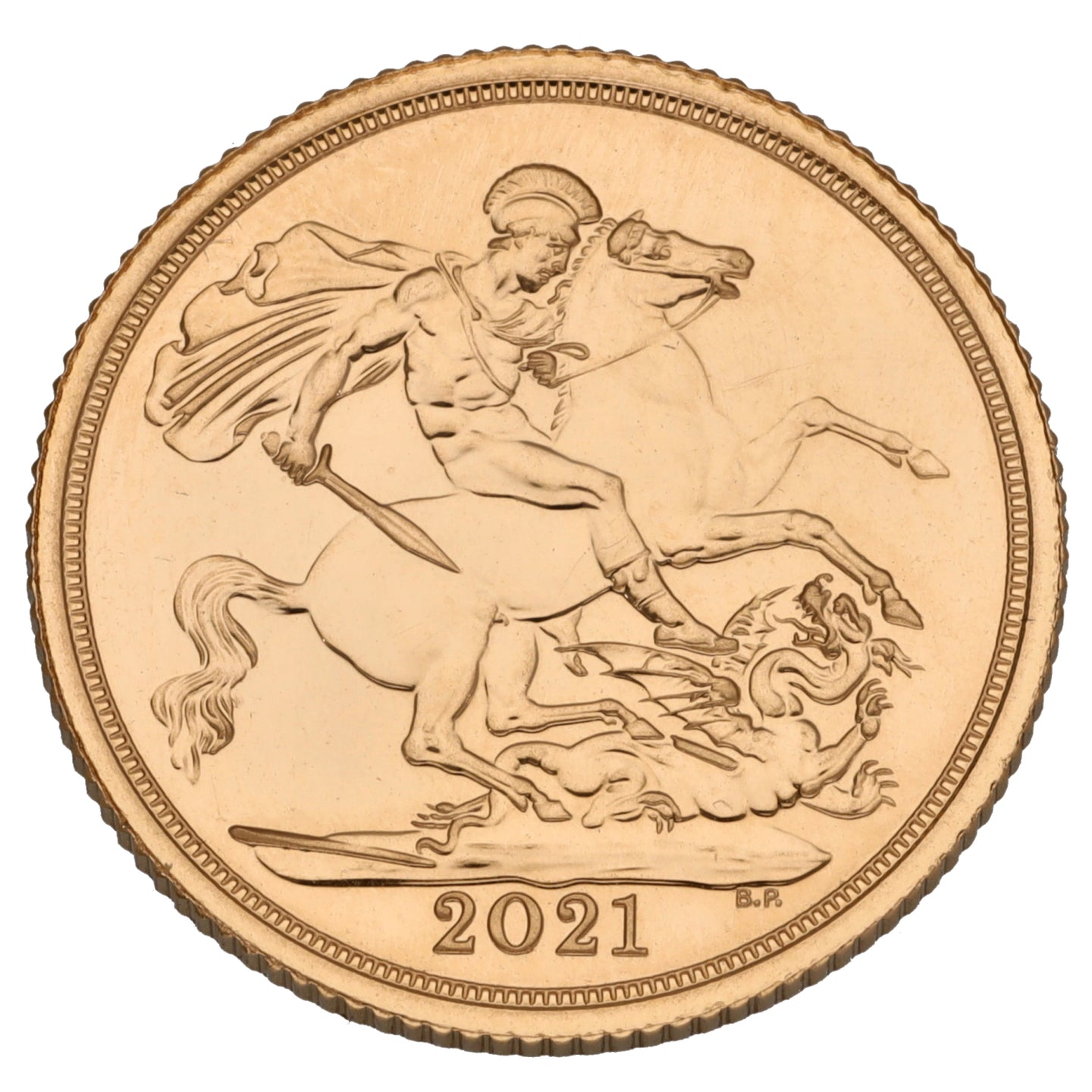 22ct Gold Queen Elizabeth II Full Sovereign Coin 2021