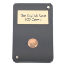 Load image into Gallery viewer, 22ct Gold The English Rose 1/25 Crown Coin 1997
