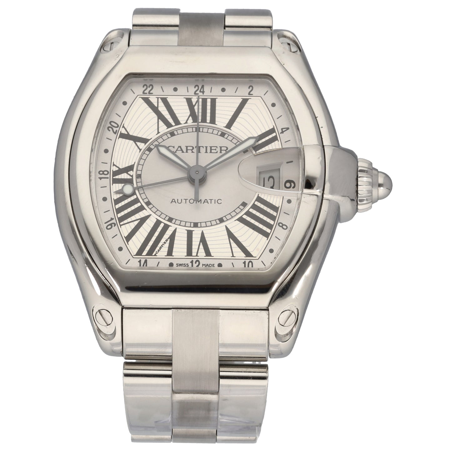 Cartier Roadster W62032X6 43mm Stainless Steel Watch