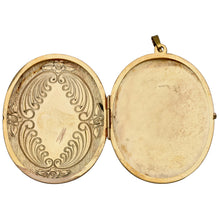 Load image into Gallery viewer, 9ct Gold Patterned Locket Pendant
