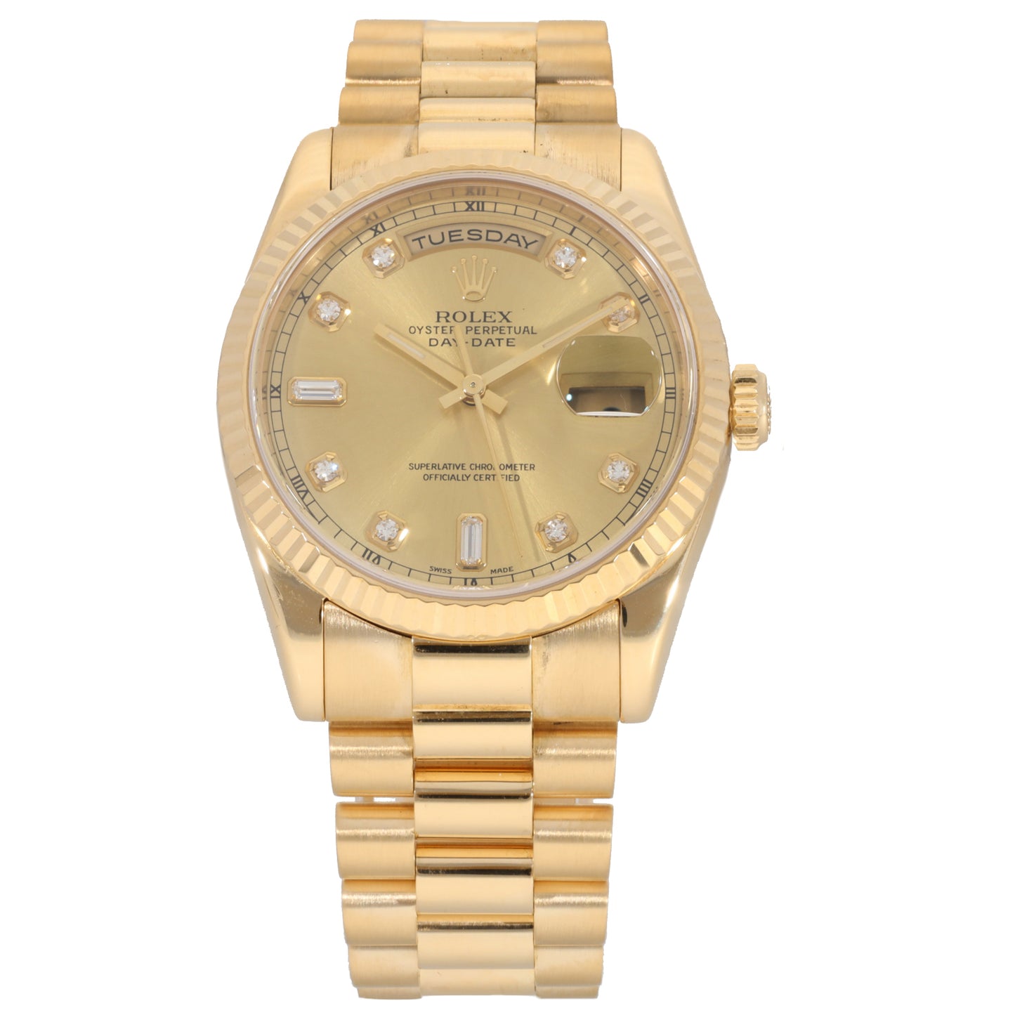 Rolex Day-Date 118238 36mm Gold Watch