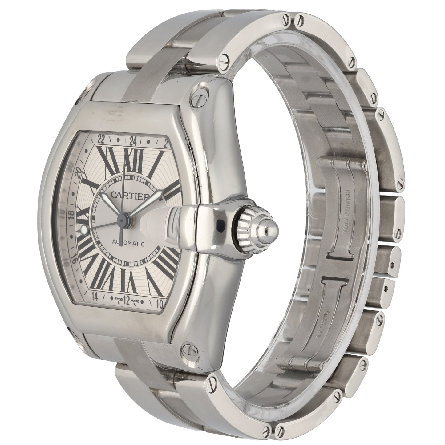 Cartier Roadster W62032X6 43mm Stainless Steel Watch