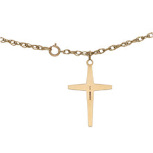 Load image into Gallery viewer, 9ct Gold Cross Pendant With Chain
