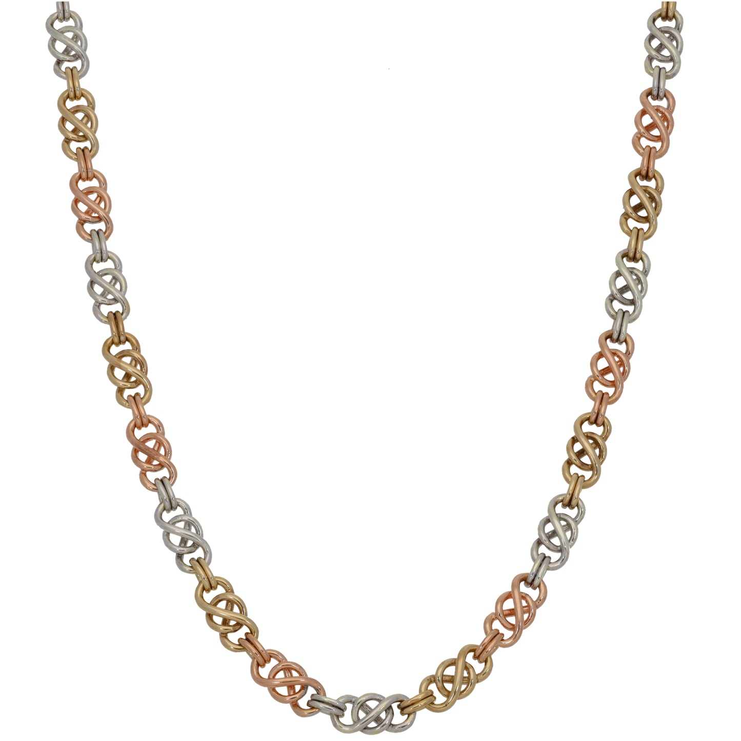 9ct Tri-Colour Gold Other Chain 18"