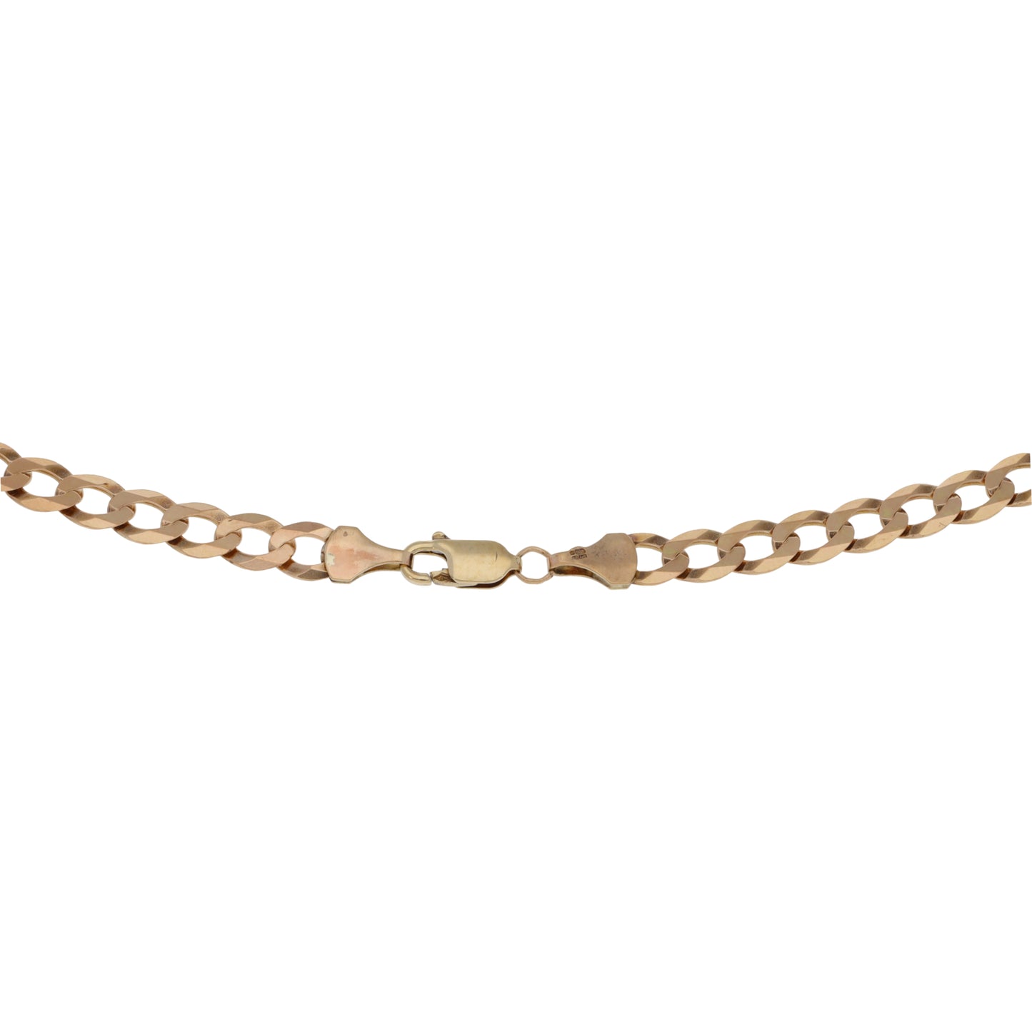 9ct Rose Gold Curb Chain 20"