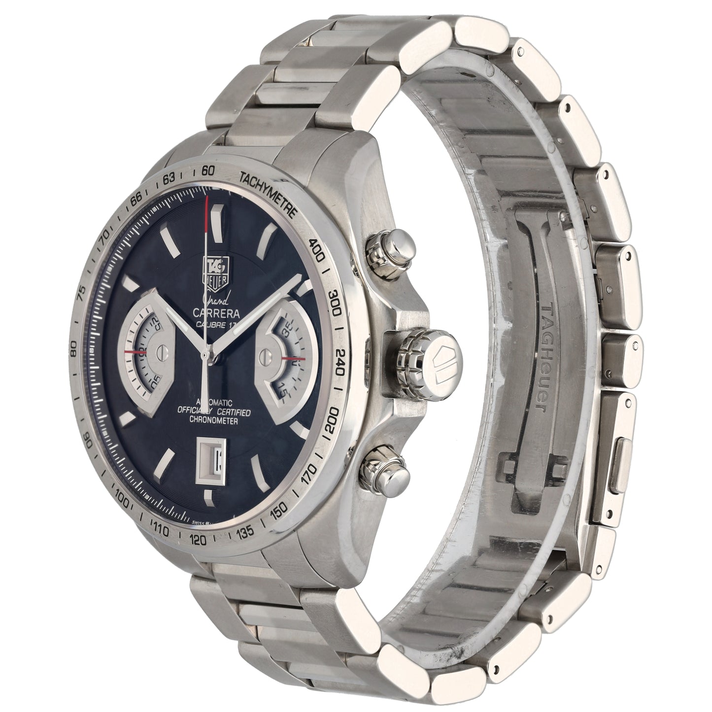 Tag Heuer Grand Carrera CAV511A 43mm Stainless Steel Watch