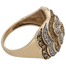 Load image into Gallery viewer, 9ct Gold 0.30ct Diamond Dress/Cocktail Ring Size P
