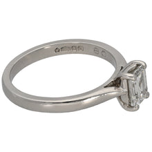 Load image into Gallery viewer, Platinum 0.80ct Diamond Solitaire Ring Size M
