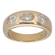 Load image into Gallery viewer, 9ct Gold 1.41ct Diamond Trilogy Ring Size L
