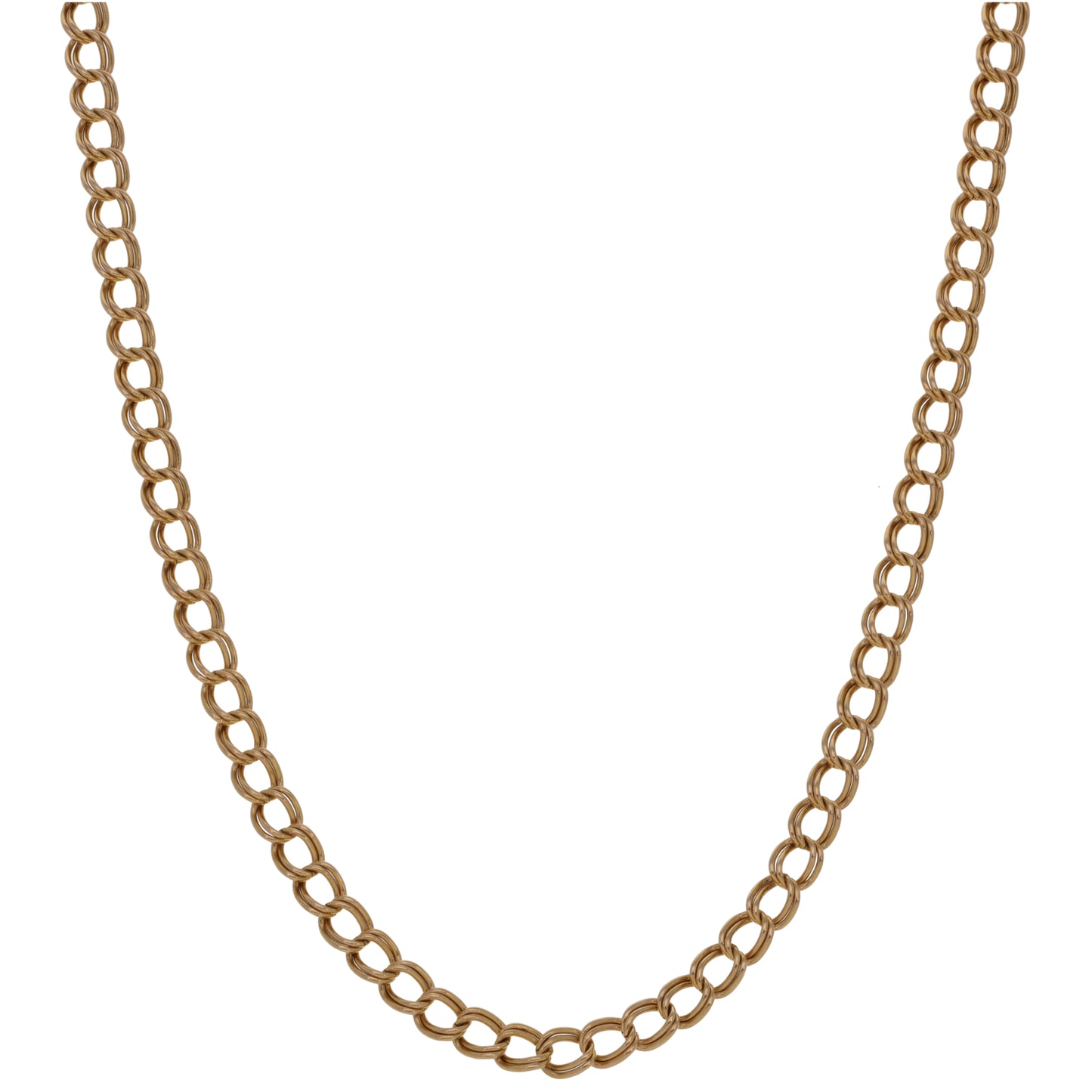 9ct Gold Double Curb Chain 24"