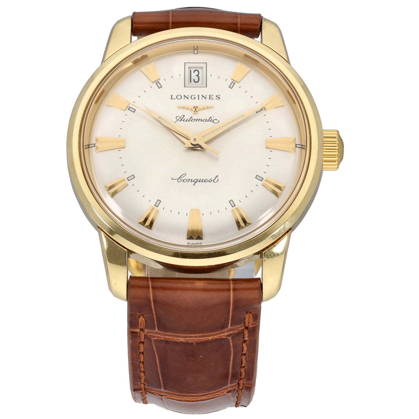 Longines Conquest L1.611.6 35mm Gold Watch