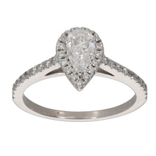 Load image into Gallery viewer, 18ct White Gold 0.86ct Diamond Dress/Cocktail Ring Size P
