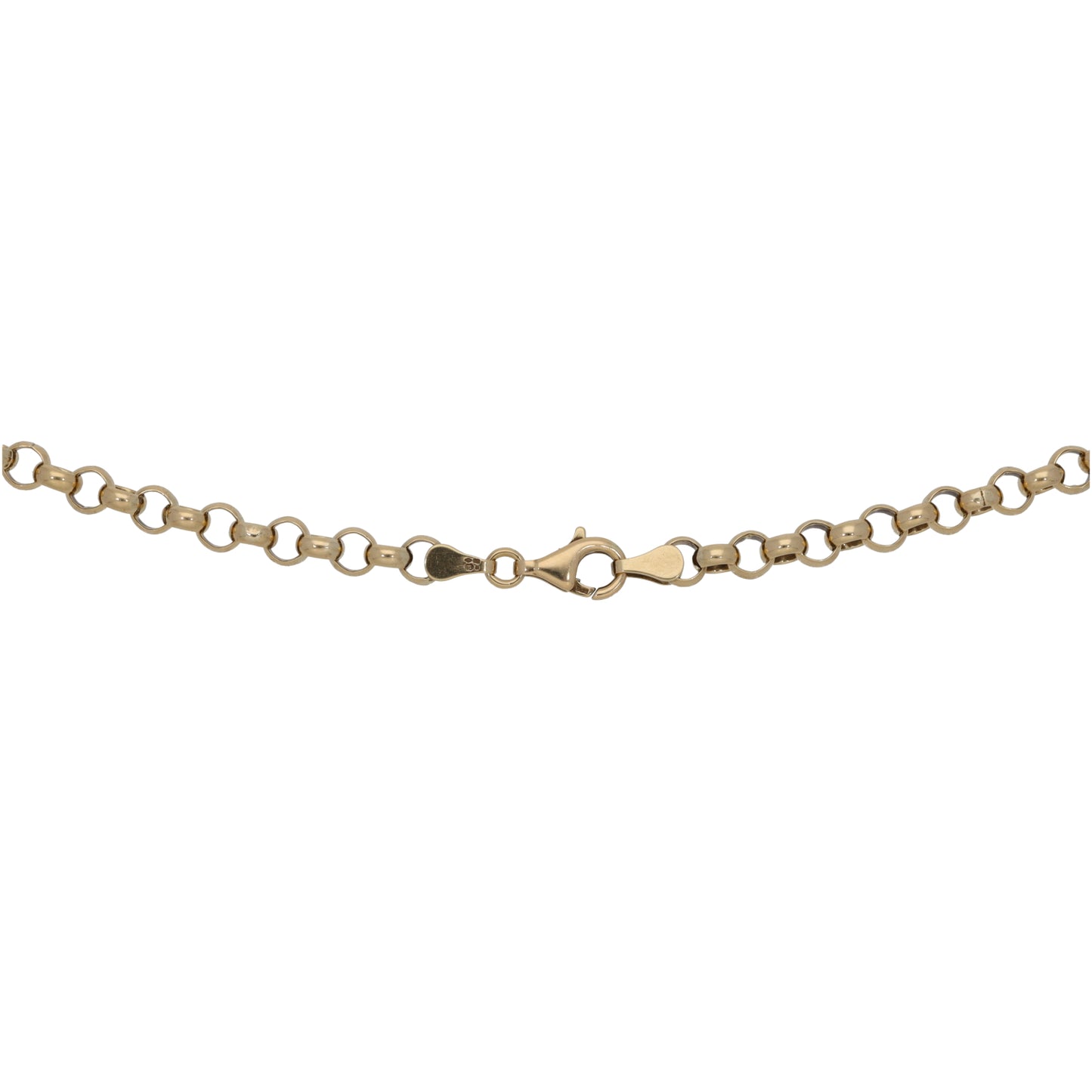 9ct Gold Belcher Chain 18"