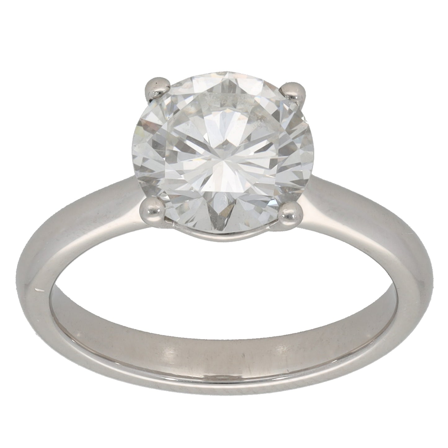 Platinum 2.00ct Diamond Solitaire Ring Size K