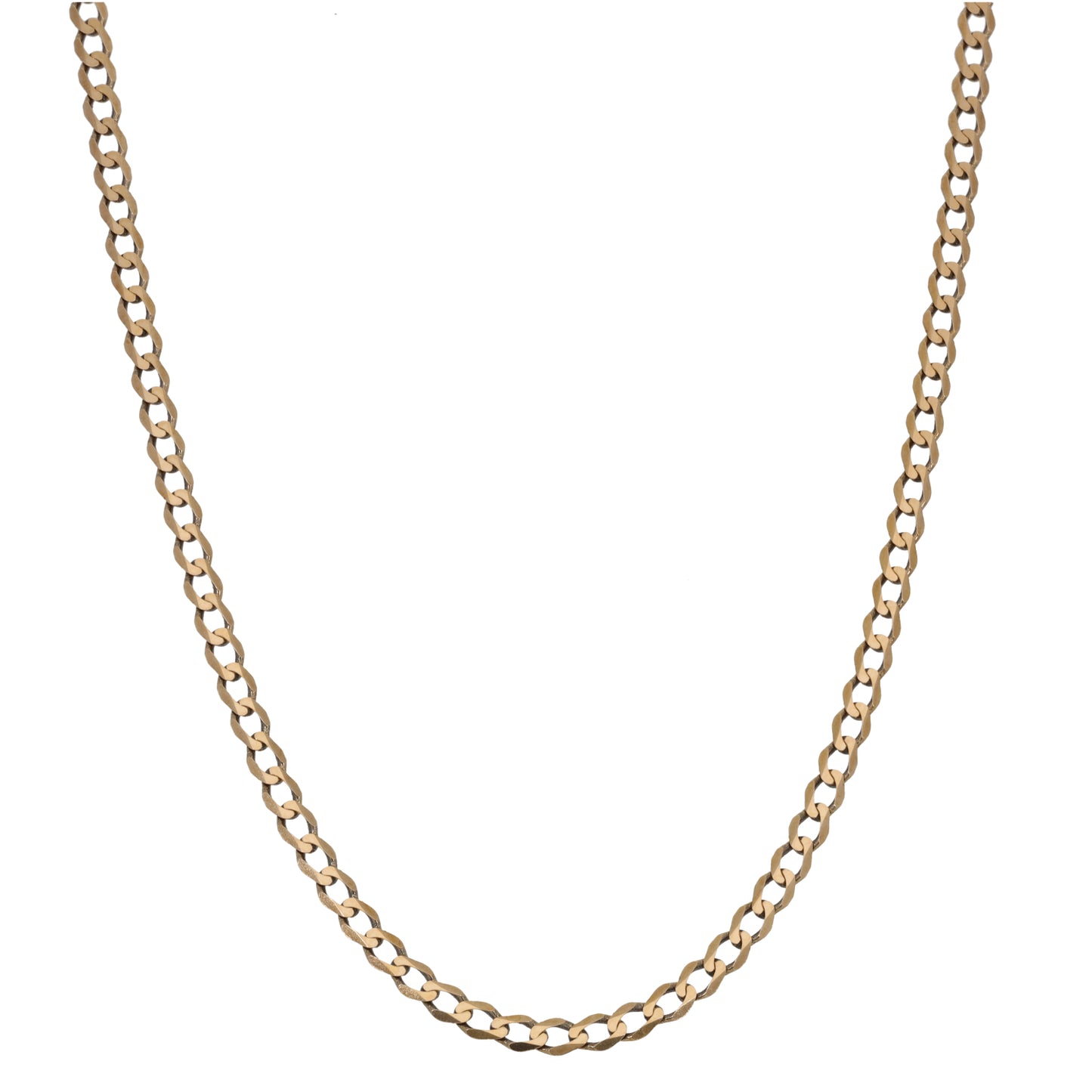 9ct Gold Curb Chain 20"