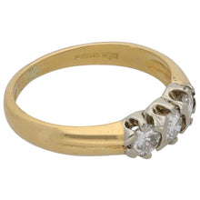 Load image into Gallery viewer, 18ct Gold 0.30ct Diamond Trilogy Ring Size L
