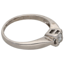 Load image into Gallery viewer, 9ct White Gold 0.15ct Diamond Solitaire Ring Size K
