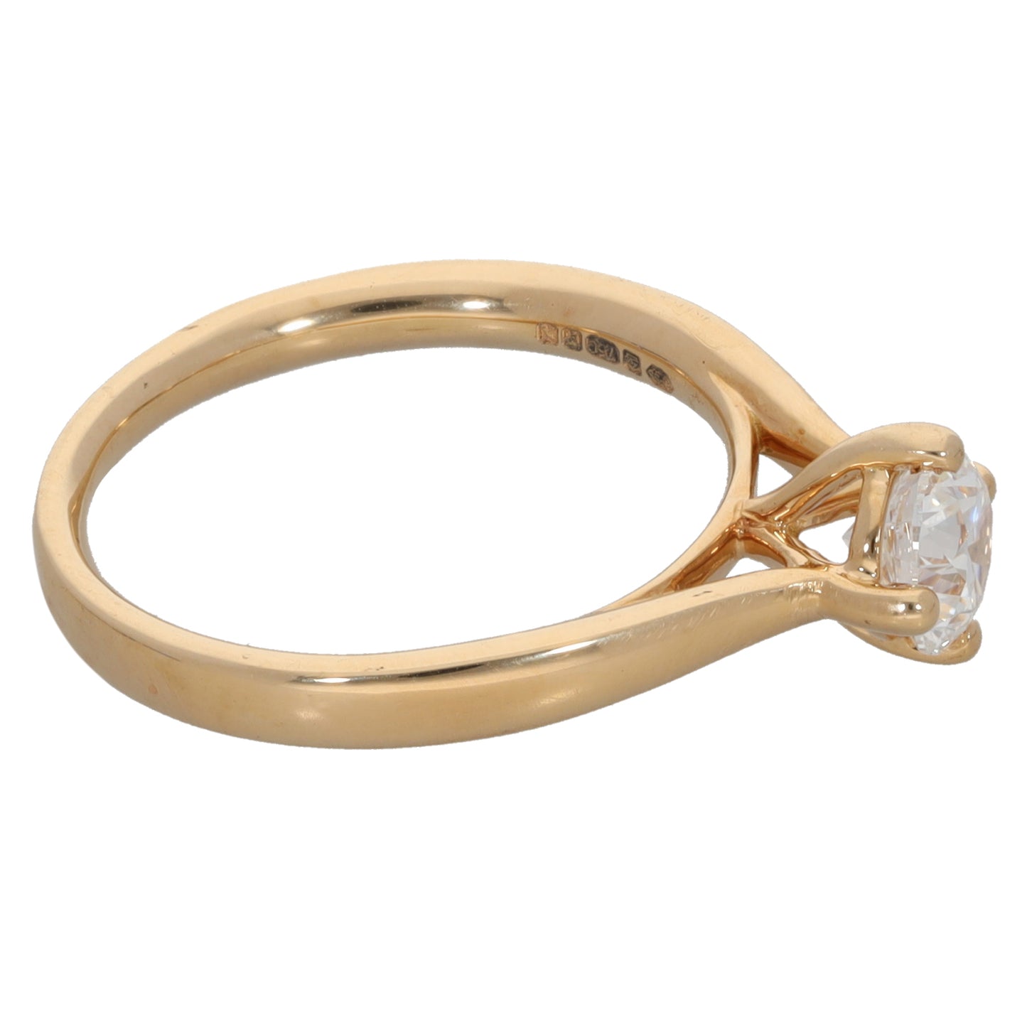 18ct Gold 0.70ct Diamond Solitaire Ring Size K