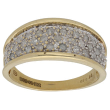 Load image into Gallery viewer, 9ct Gold 0.50ct Diamond Dress/Cocktail Ring Size Q

