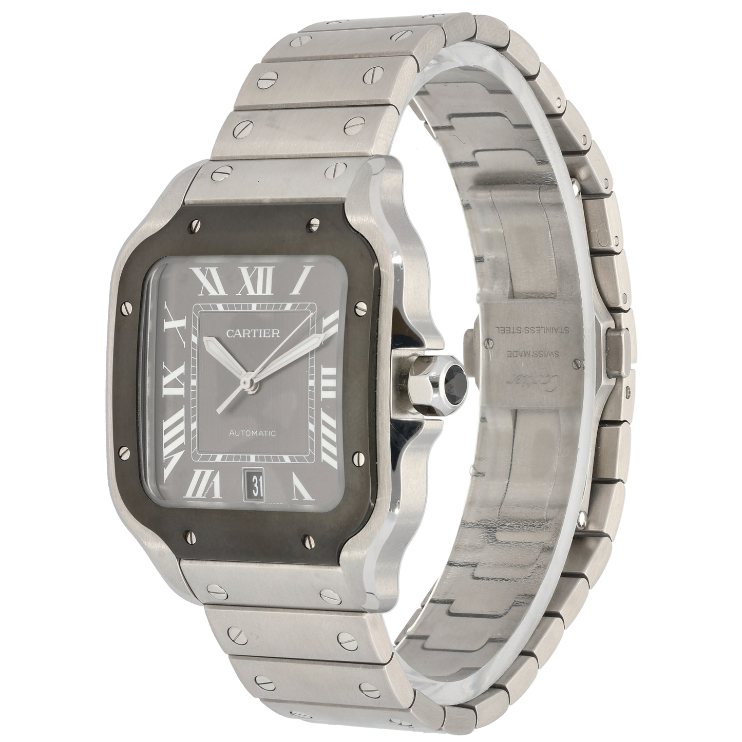 Cartier Santos WSSA0037 39.8mm Stainless Steel Watch