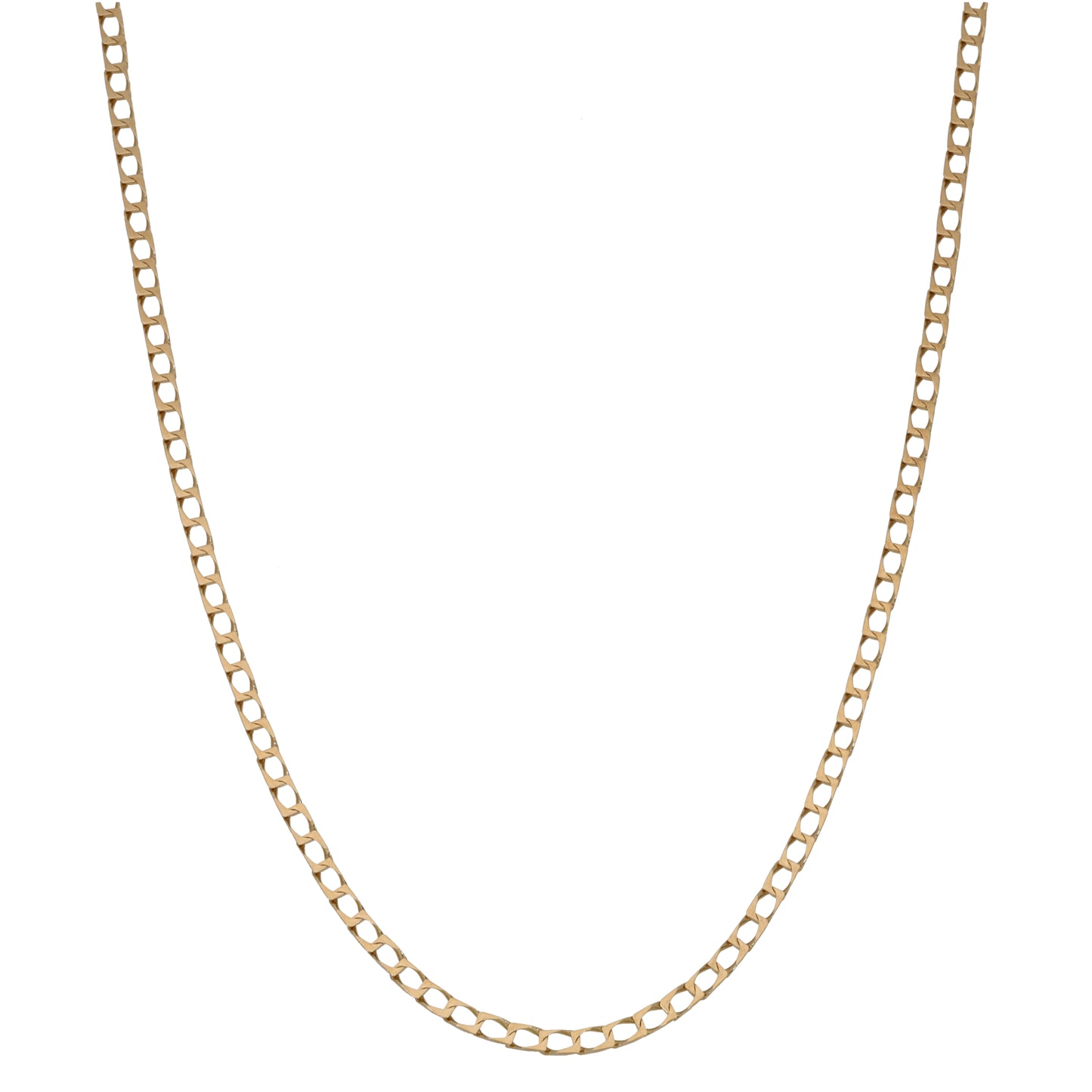 9ct Gold Curb Chain 16"