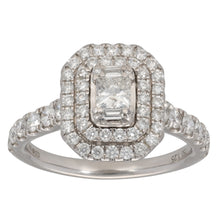 Load image into Gallery viewer, 18ct White Gold 1.25ct Diamond Dress/Cocktail Ring Size L

