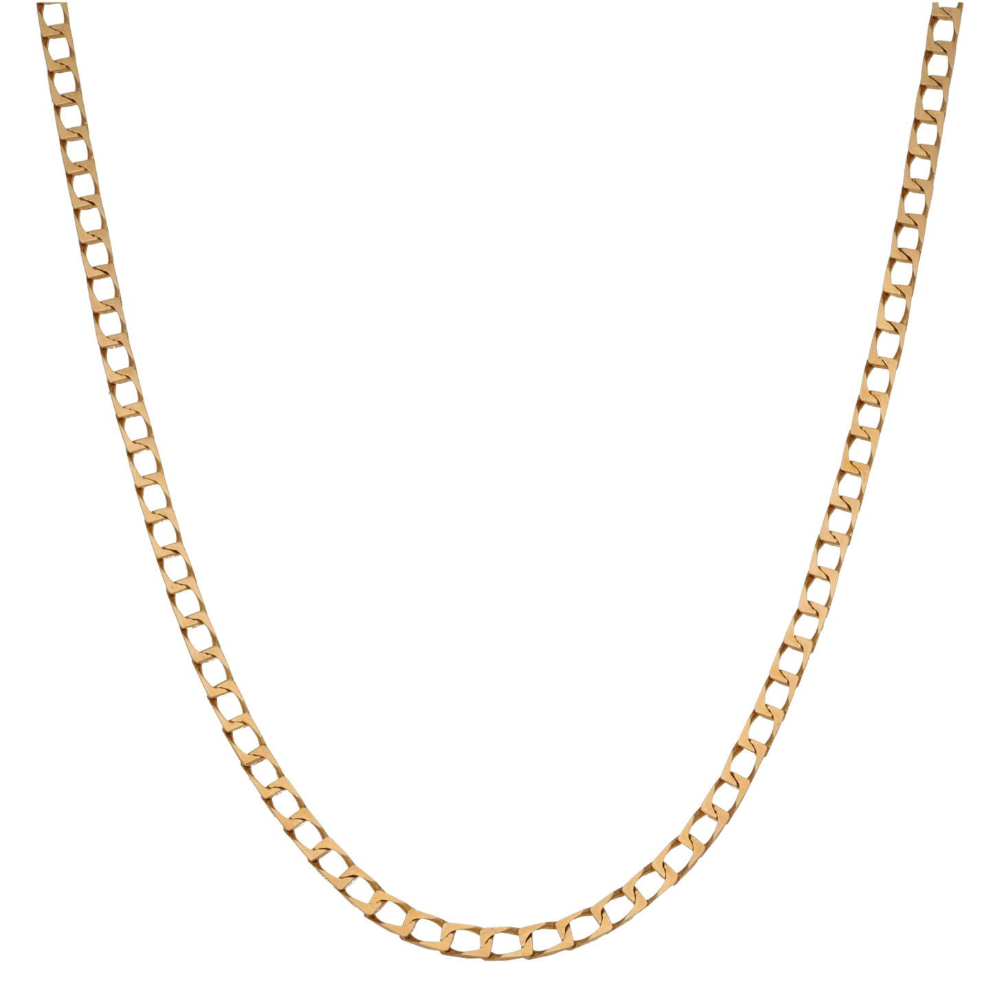 9ct Gold Curb Chain 16"