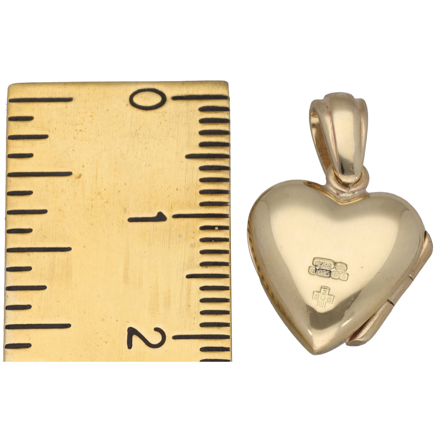 9ct Gold Heart Locket Pendant