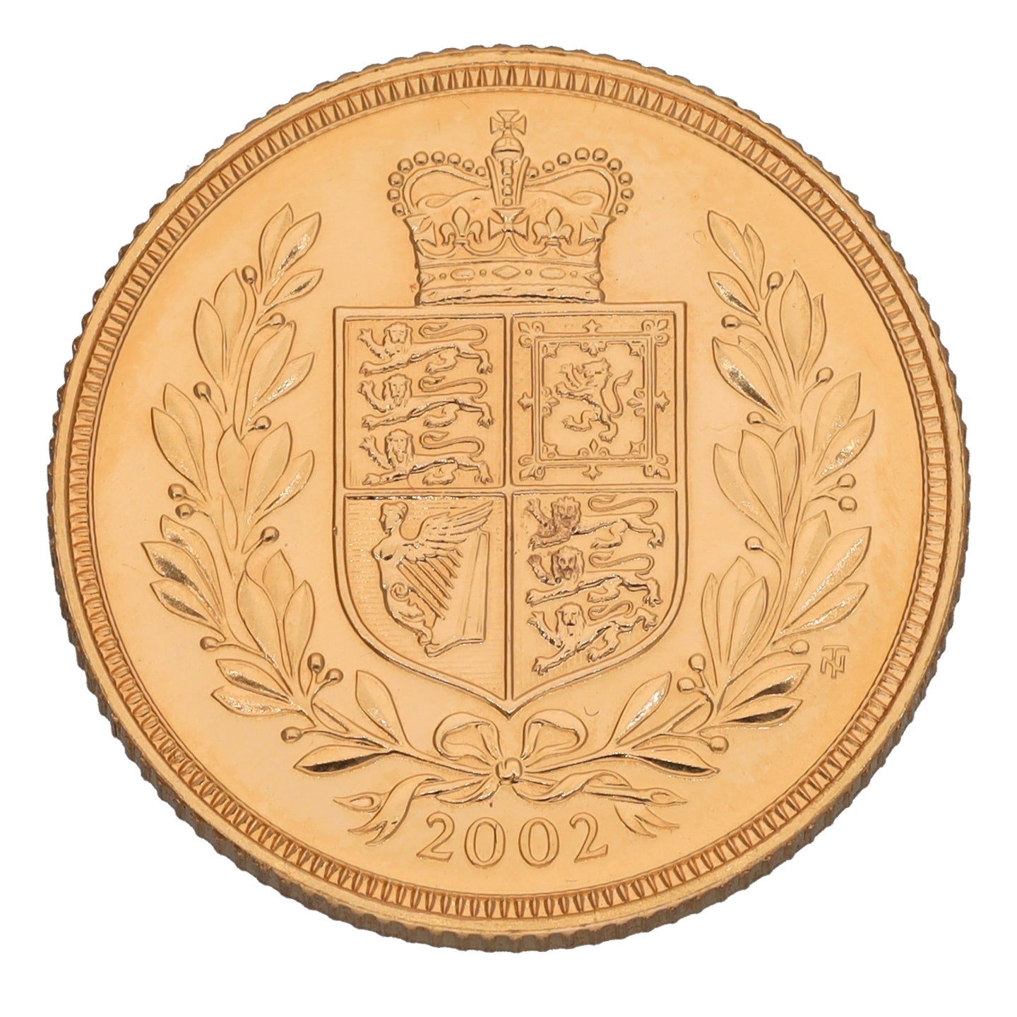 22ct Gold Queen Elizabeth II Full Sovereign Coin 2002