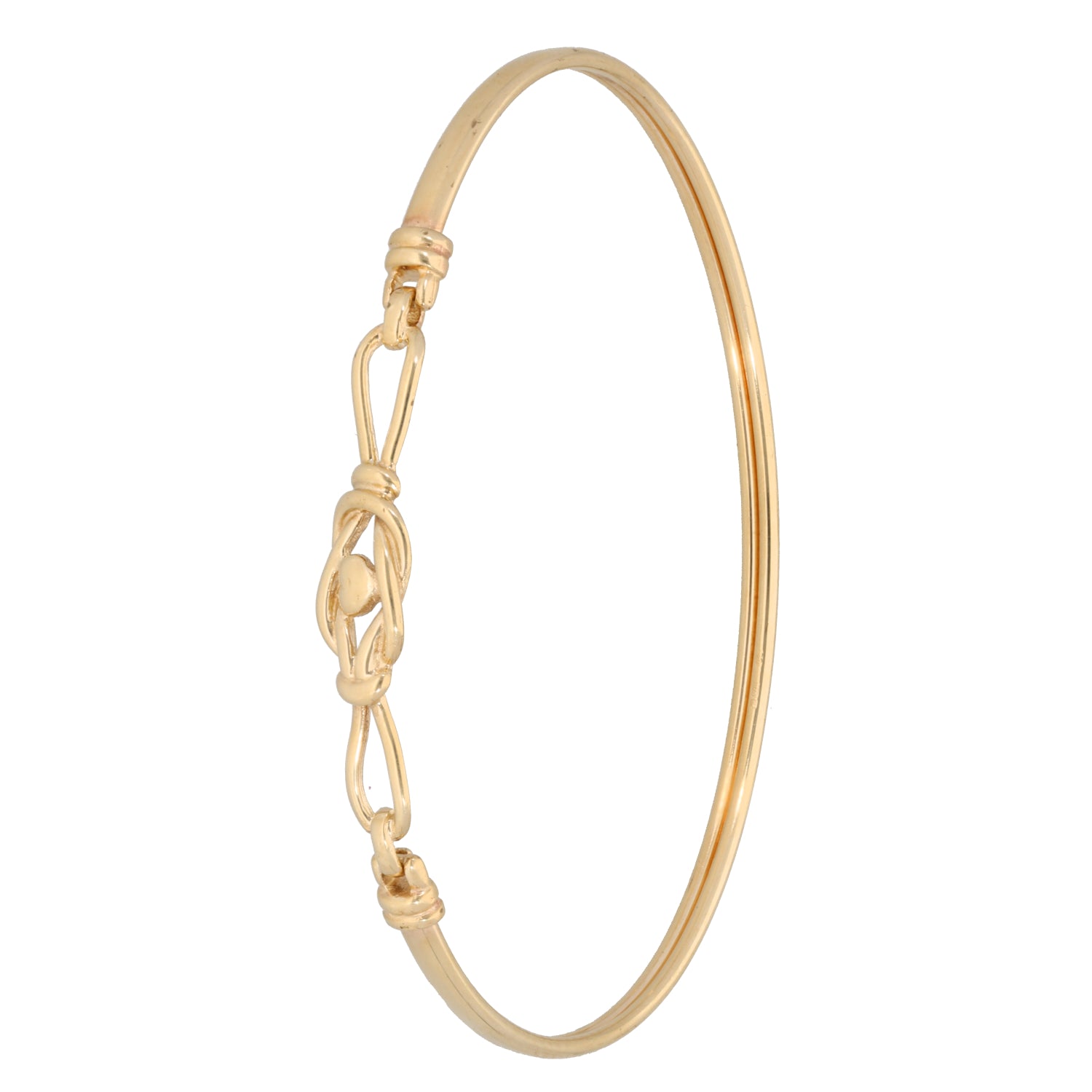 9ct Gold Ladies Hinged/Clasp Bangle H&T